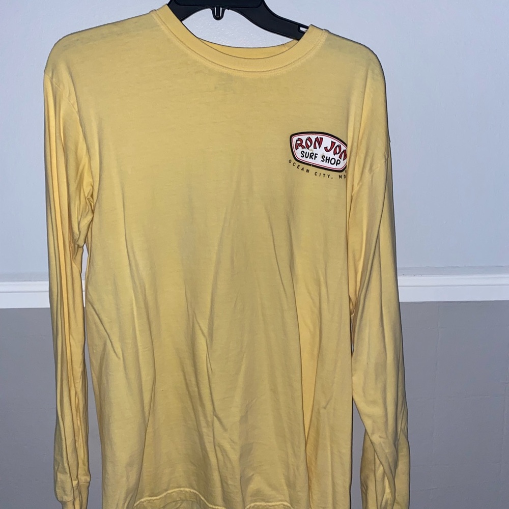 Ron Jon Surf Shop Long Sleeve Tee. Size Men’s M. Color: Yellow
